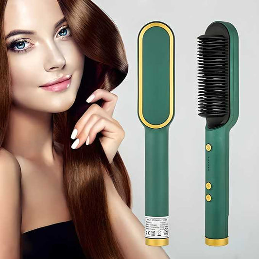 Professional Electric Hair Straightener Comb – Fast Heating Brush for Silky Smooth Hair