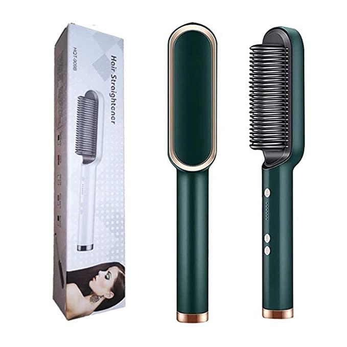 Professional Electric Hair Straightener Comb – Fast Heating Brush for Silky Smooth Hair