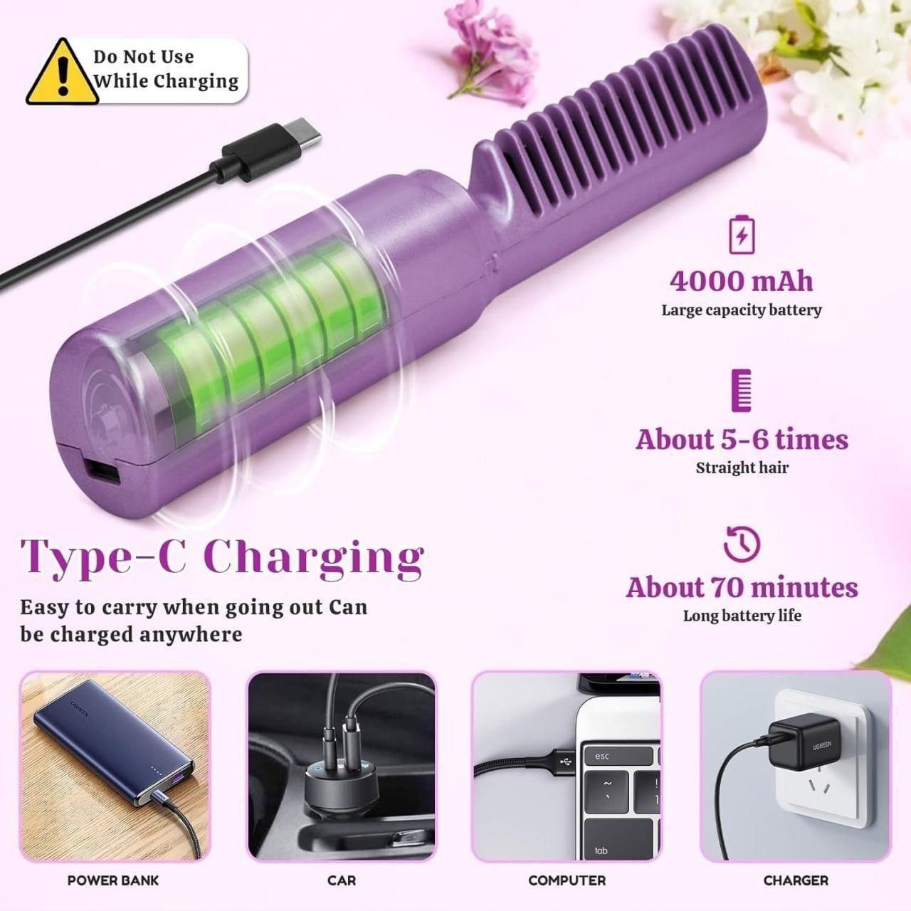 Mini Hair Straightener – Portable, Fast-Heating, & Gentle on Hair  Perfect for Travel & Everyday Styling