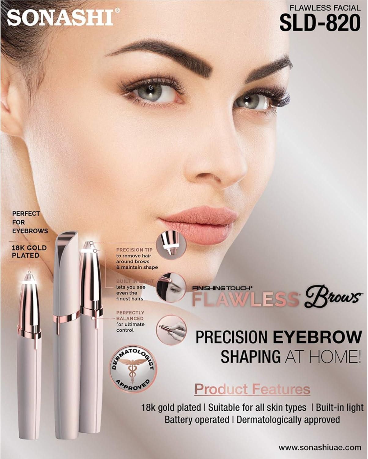 Flawless Eyebrow Trimmer for Women – Safe, Painless & Portable Beauty Tool