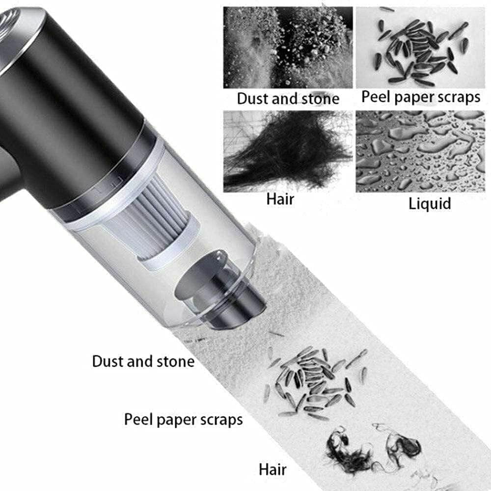 2-in-1 Vacuum Suction Cleaner & Air Duster – Wireless, Rechargeable & Portable