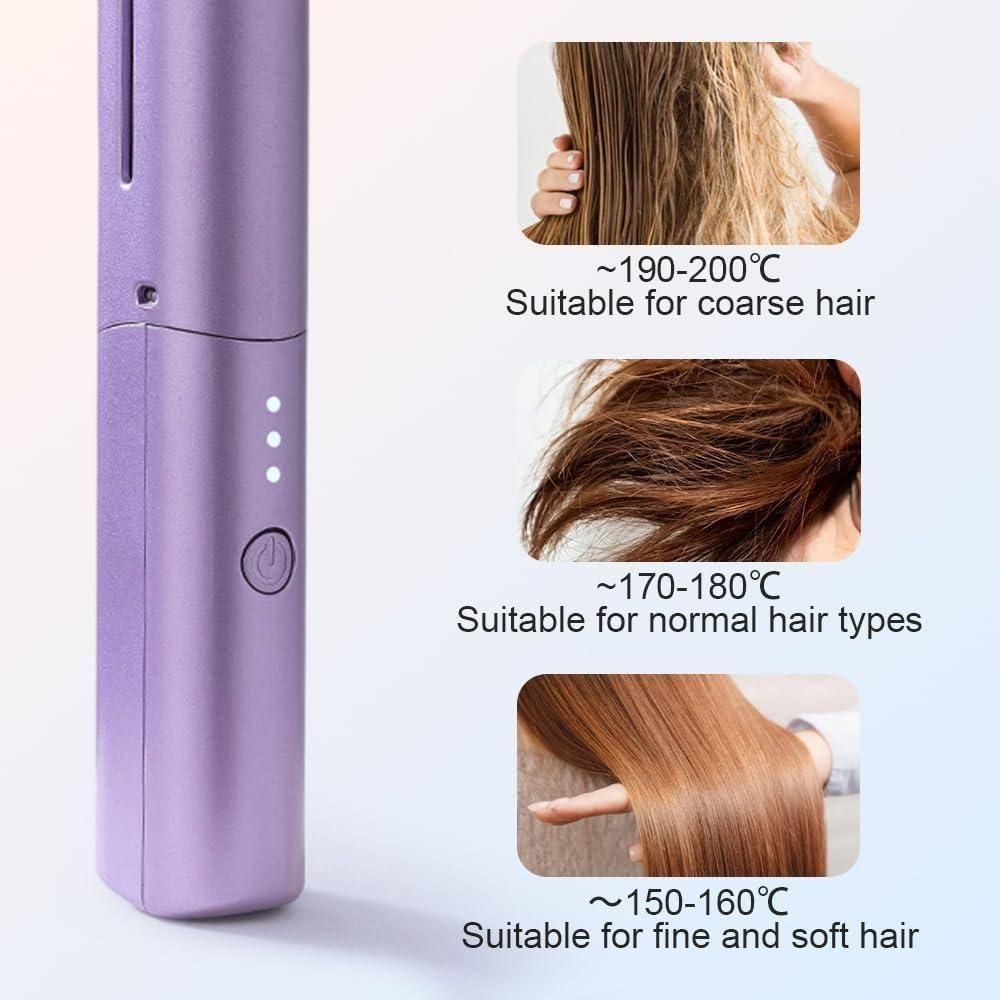 Mini Hair Straightener – Portable, Fast-Heating, & Gentle on Hair  Perfect for Travel & Everyday Styling