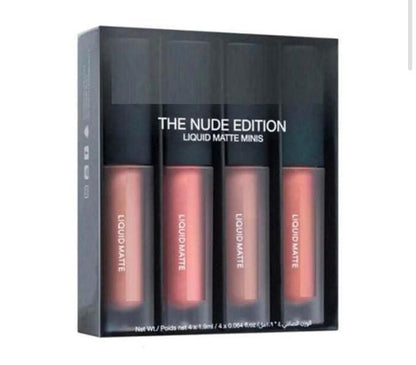 Nude Red Edition – Set of 4 Liquid Lipsticks (16ml)