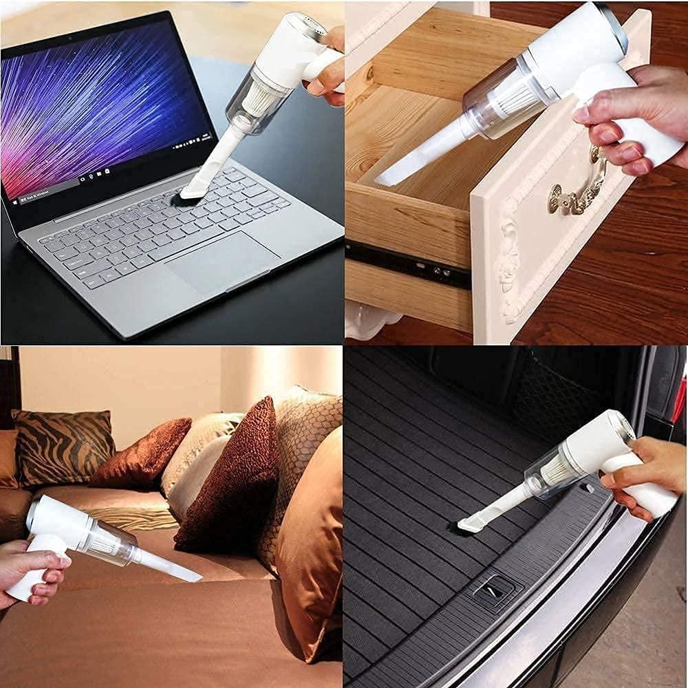 2-in-1 Vacuum Suction Cleaner & Air Duster – Wireless, Rechargeable & Portable